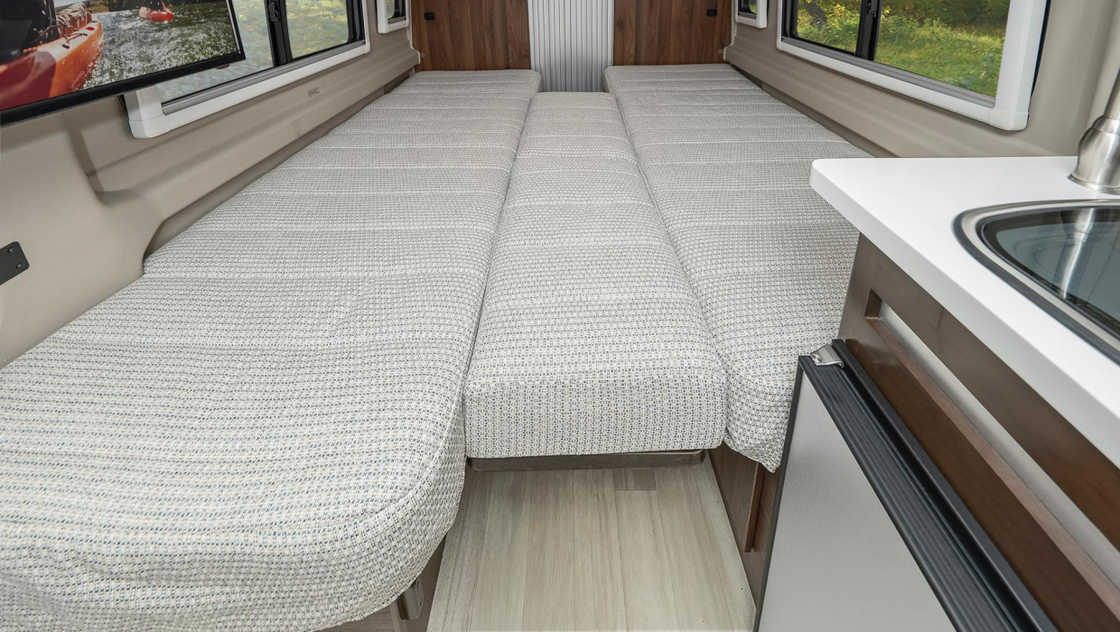 Travato 59K/KL twin beds converted to a queen bed